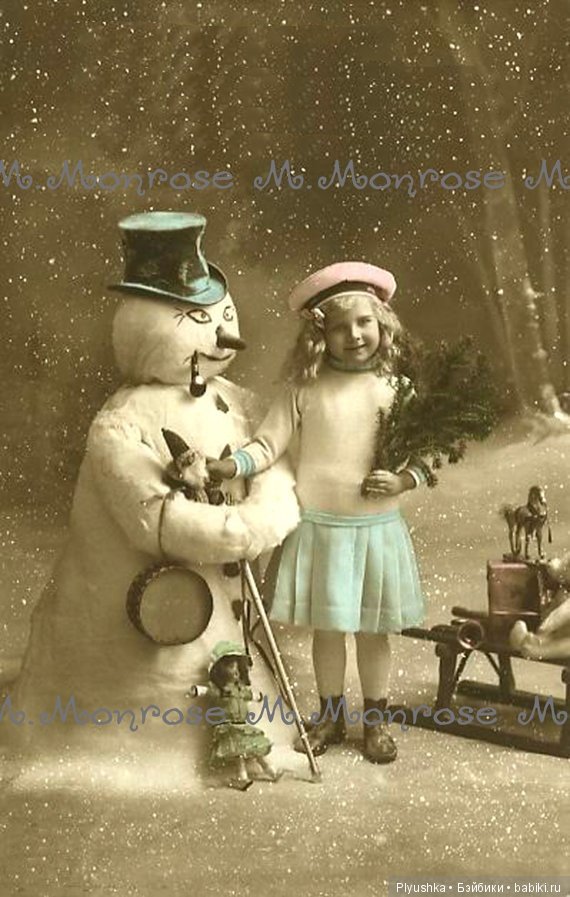 Старинные рождественские открытки и фотографии (фото 8)