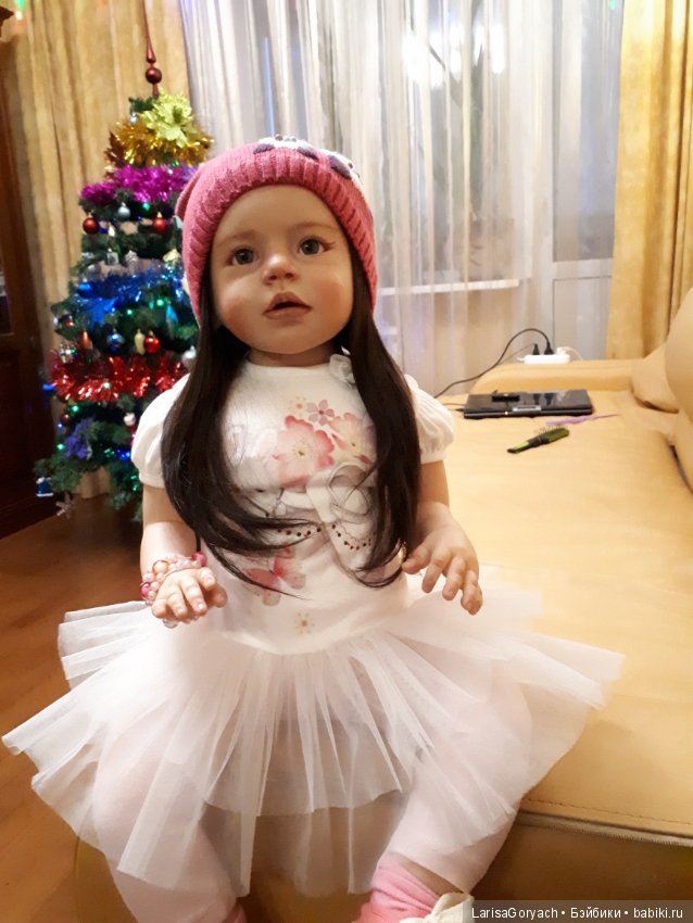 Помогите исправить контур волос у куклы реборн (фото 3)