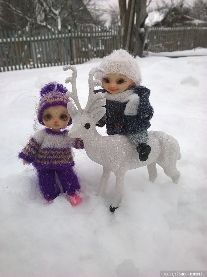 Зимние забавы малышей — Фотоистории с куклами BJD (БЖД): сериалы
