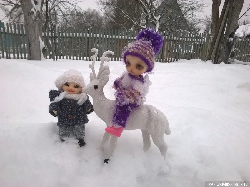 Зимние забавы малышей — Фотоистории с куклами BJD (БЖД): сериалы