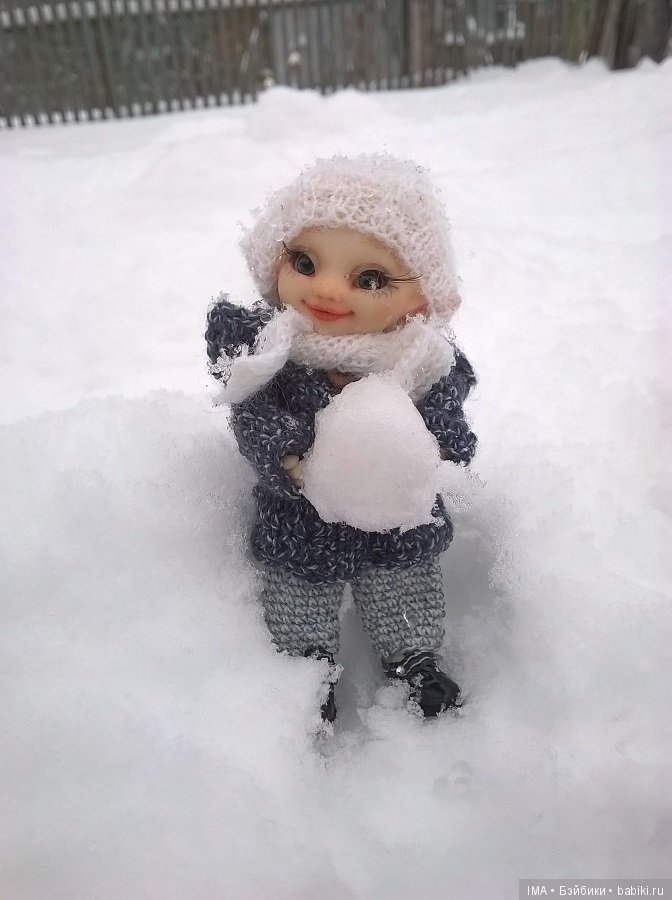 Зимние забавы малышей — Фотоистории с куклами BJD (БЖД): сериалы