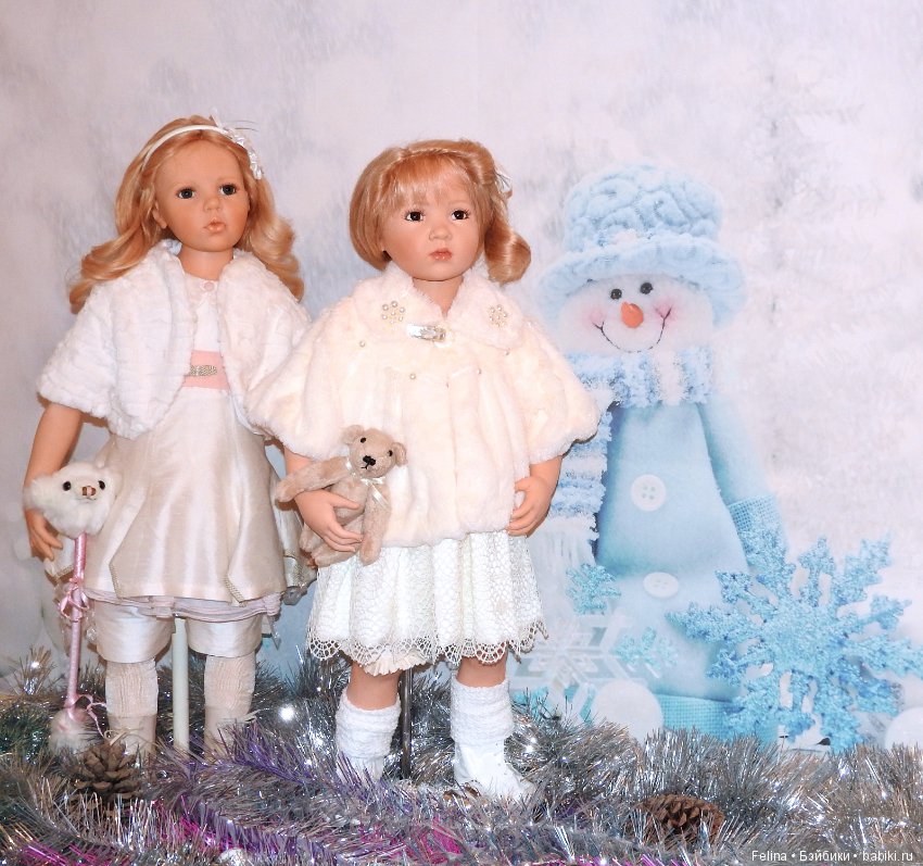 Поздравление к Новому Году от куколок Hildegard Gunzel и Heidi Plusczok (фото 4)