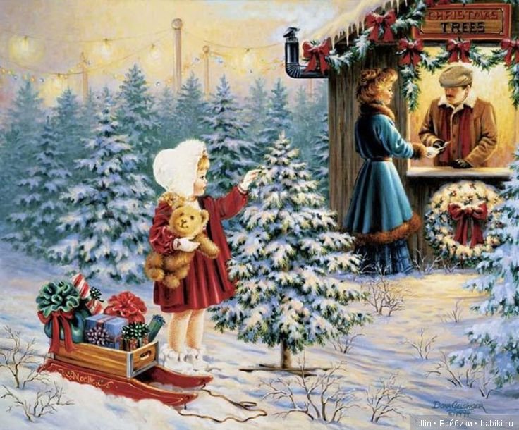 Рождественские картины американской художницы Dona Gelsinger