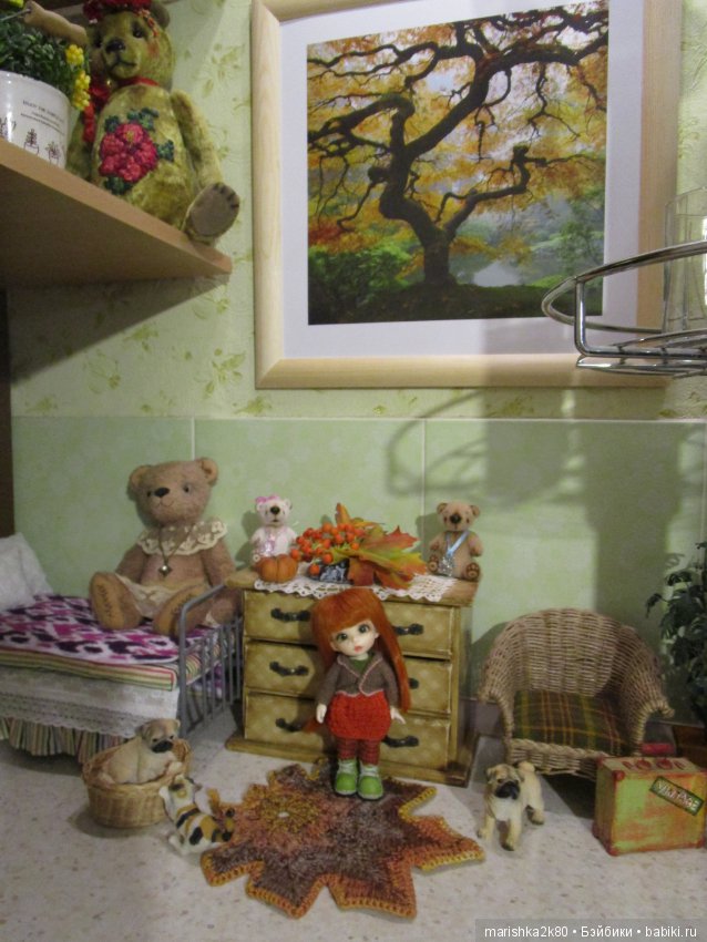 Осенний и зимний интерьер в кухне