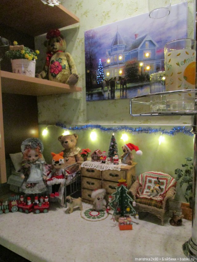 Осенний и зимний интерьер в кухне