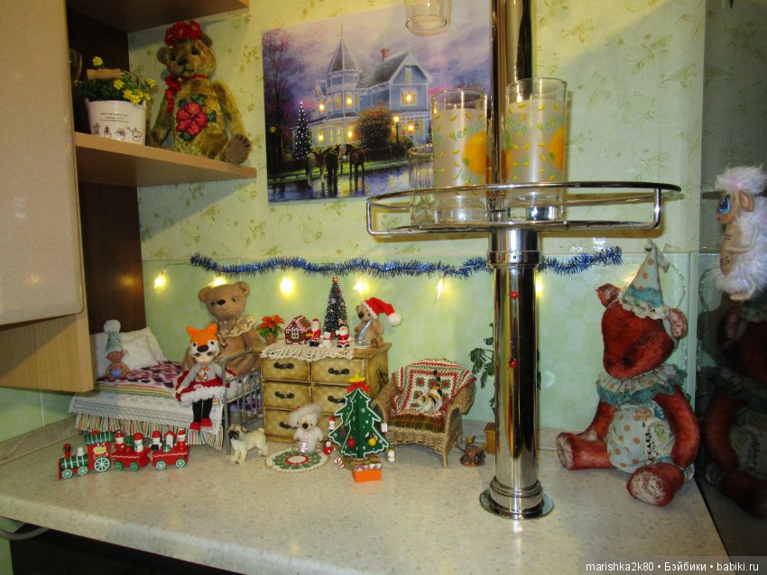 Осенний и зимний интерьер в кухне