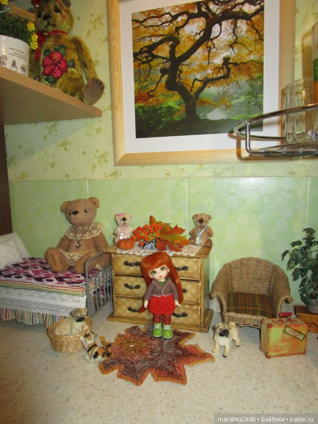 Осенний и зимний интерьер в кухне