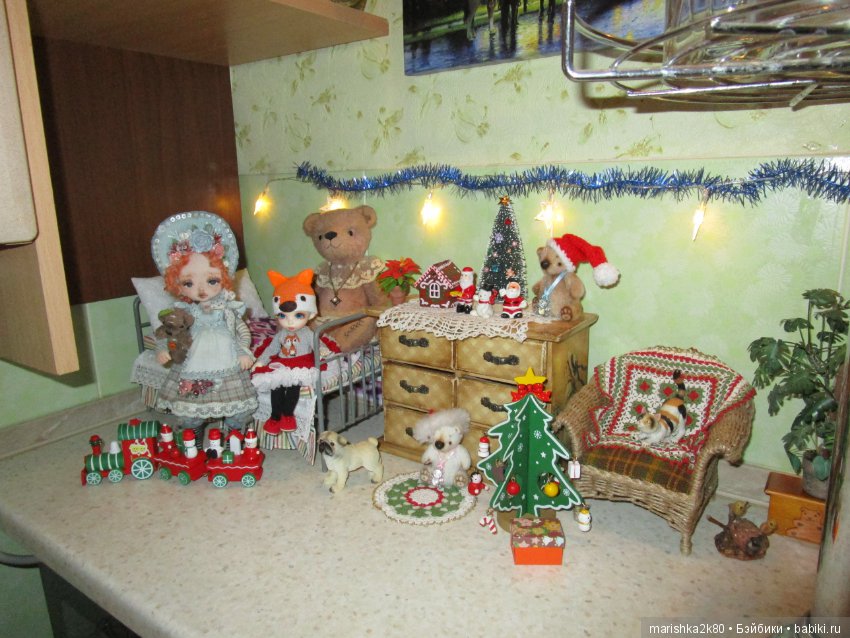 Осенний и зимний интерьер в кухне