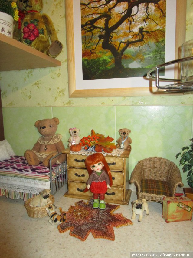 Осенний и зимний интерьер в кухне