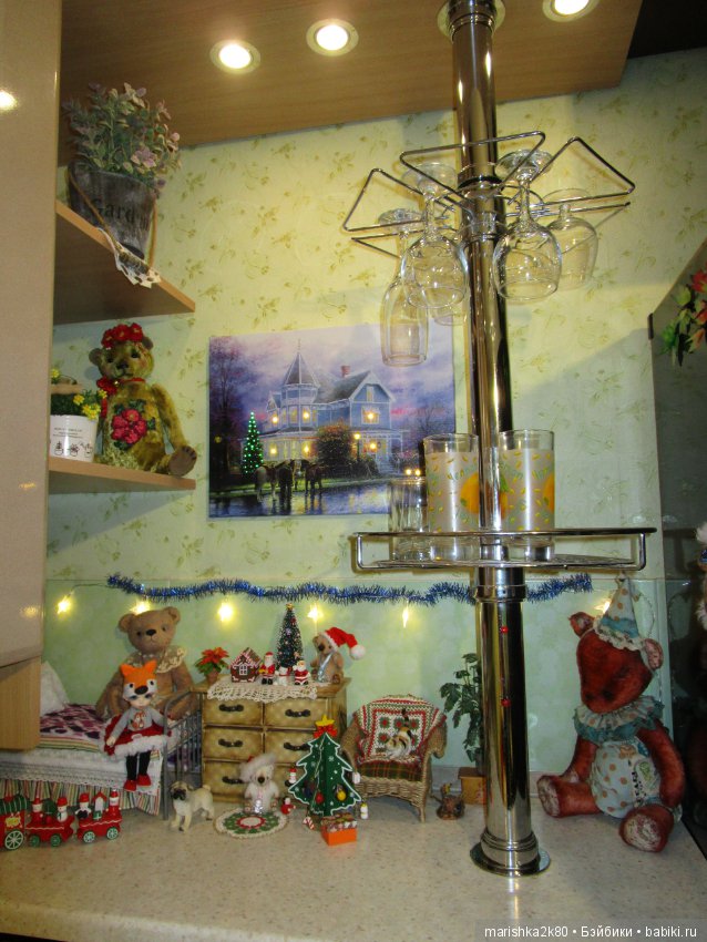 Осенний и зимний интерьер в кухне