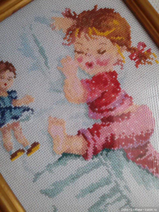 Своими руками. Вышивка с куклами (фото 9)