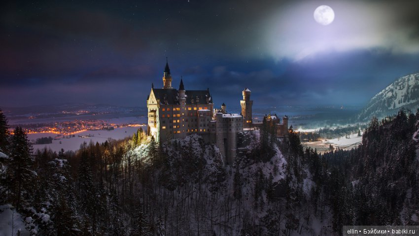 Самые красивые замки Европы зимой