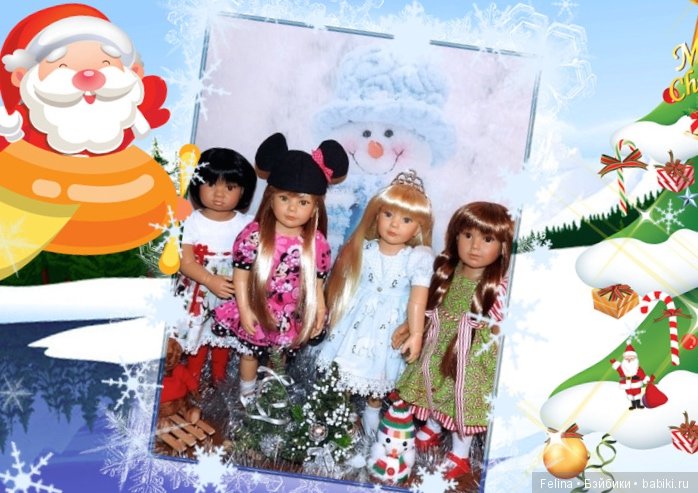 С Рождеством Христовым Всех поздравляют куколки Kidz'n'Cats