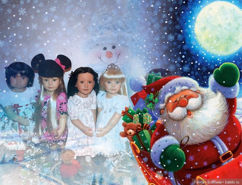 С Рождеством Христовым Всех поздравляют куколки Kidz'n'Cats