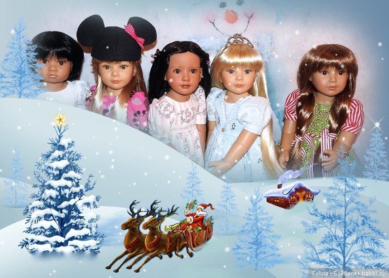 С Рождеством Христовым Всех поздравляют куколки Kidz'n'Cats