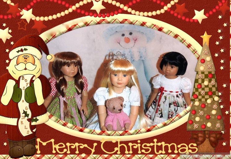 С Рождеством Христовым Всех поздравляют куколки Kidz'n'Cats