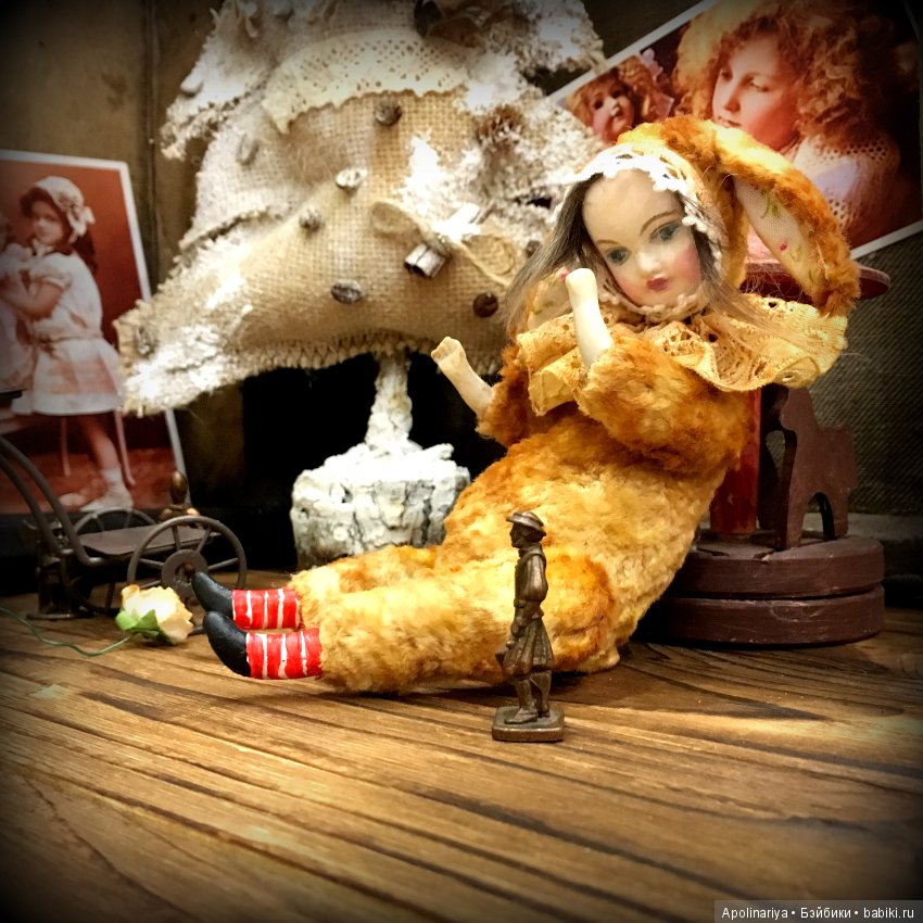 Румико...тедди-долл с велосипедом!. коллекция "Винтажный цирк"