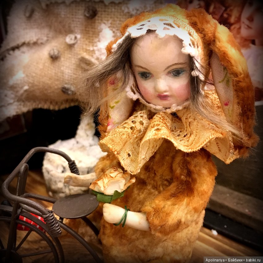 Румико...тедди-долл с велосипедом!. коллекция "Винтажный цирк" (фото 2)