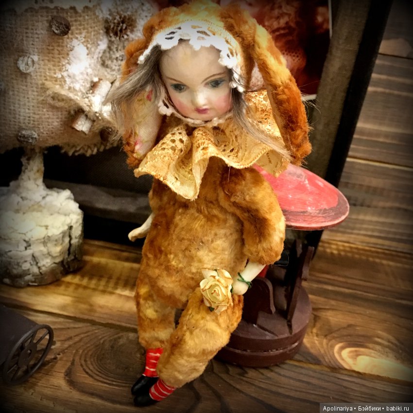 Румико...тедди-долл с велосипедом!. коллекция "Винтажный цирк" (фото 5)