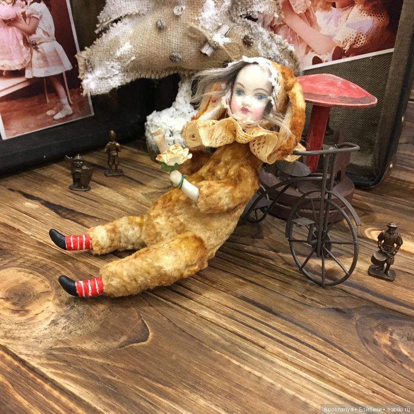 Румико...тедди-долл с велосипедом!. коллекция "Винтажный цирк" (фото 7)
