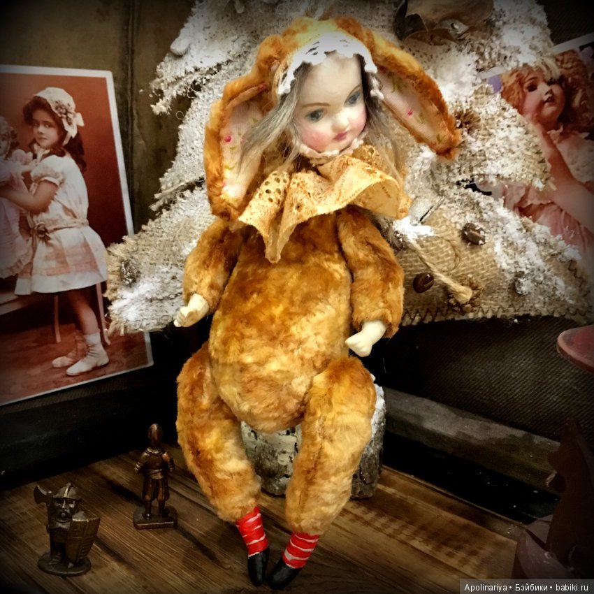 Румико...тедди-долл с велосипедом!. коллекция "Винтажный цирк"