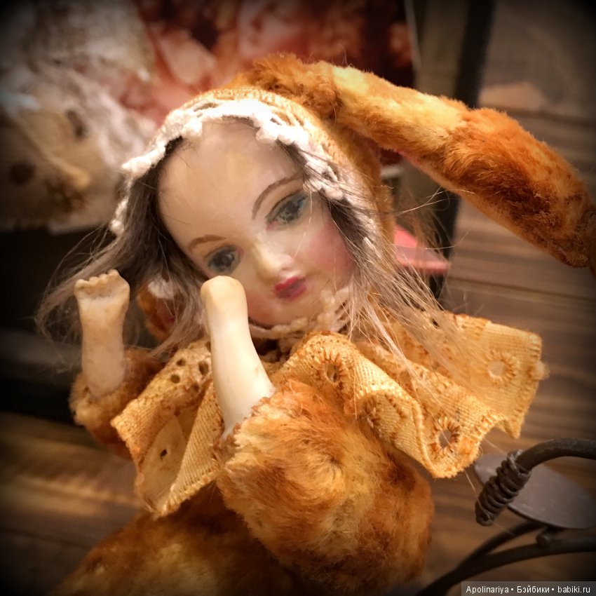 Румико...тедди-долл с велосипедом!. коллекция "Винтажный цирк" (фото 9)