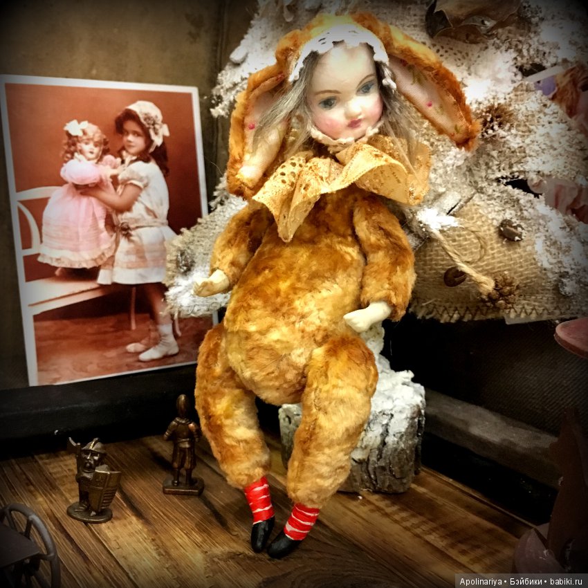 Румико...тедди-долл с велосипедом!. коллекция "Винтажный цирк"