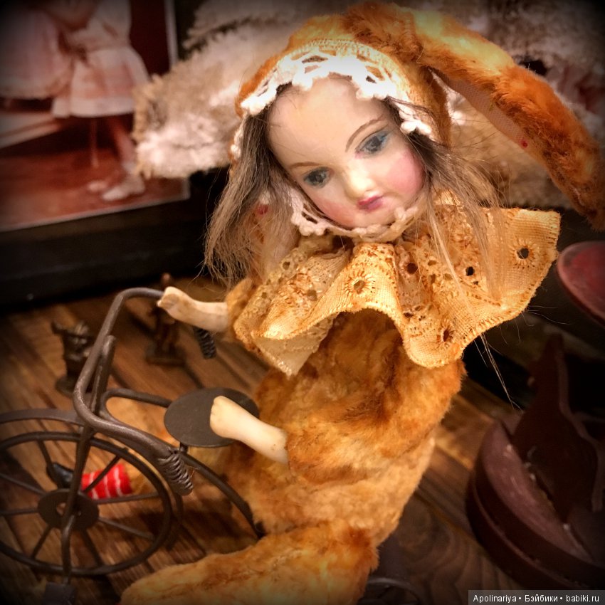 Румико...тедди-долл с велосипедом!. коллекция "Винтажный цирк"