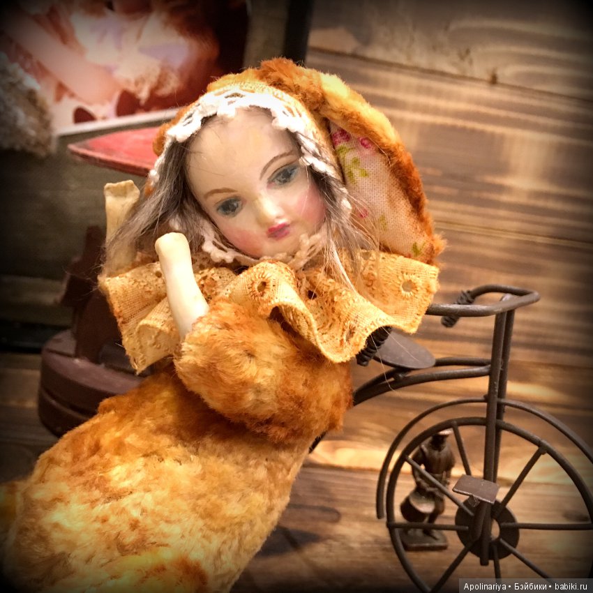 Румико...тедди-долл с велосипедом!. коллекция "Винтажный цирк" (фото 10)