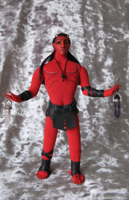 Рождественский... демон — Авторские текстильные куклы: Вальдорфские