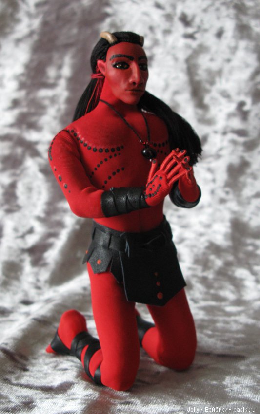 Рождественский... демон — Авторские текстильные куклы: Вальдорфские