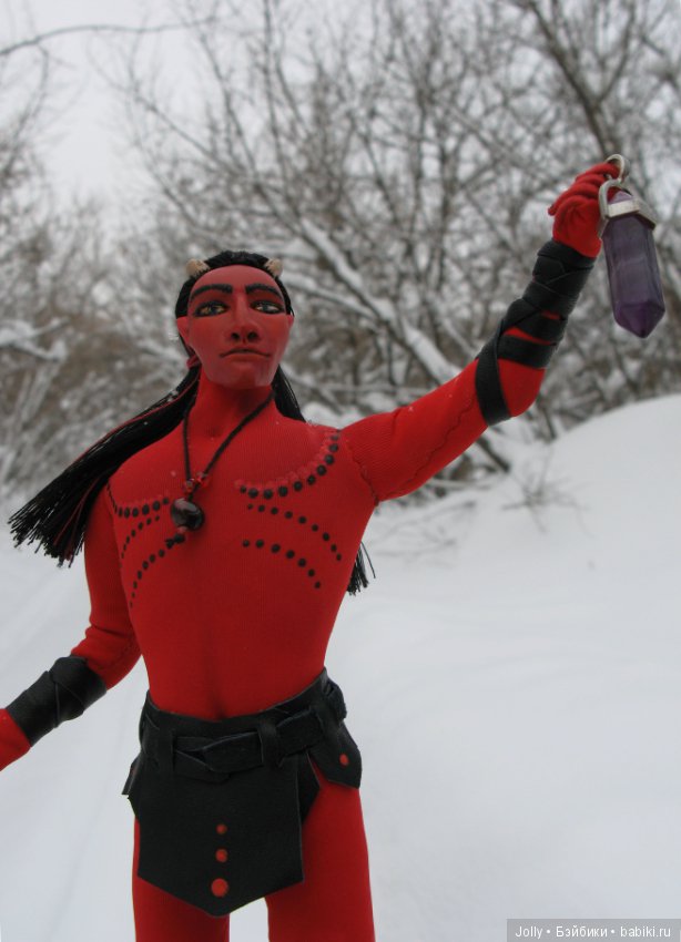 Рождественский... демон — Авторские текстильные куклы: Вальдорфские (фото 8)