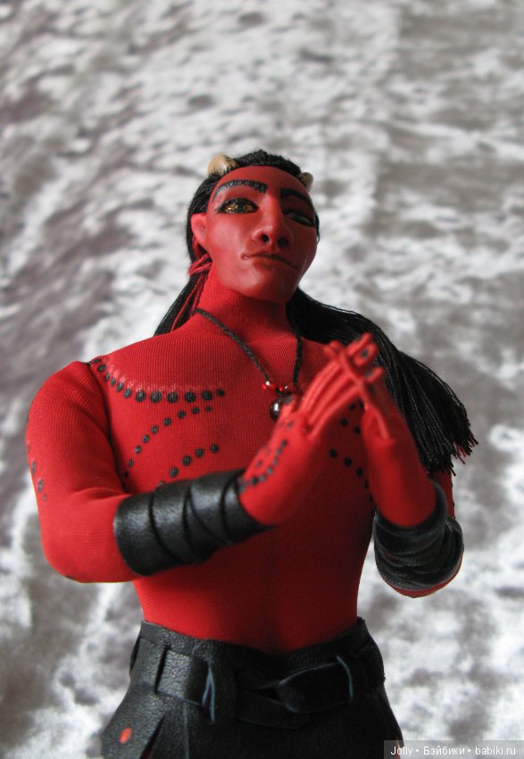 Рождественский... демон — Авторские текстильные куклы: Вальдорфские