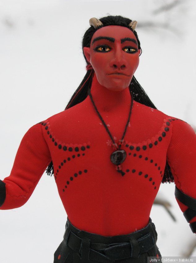 Рождественский... демон — Авторские текстильные куклы: Вальдорфские (фото 5)