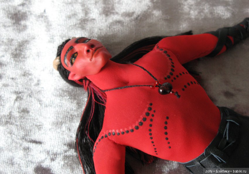 Рождественский... демон — Авторские текстильные куклы: Вальдорфские (фото 10)
