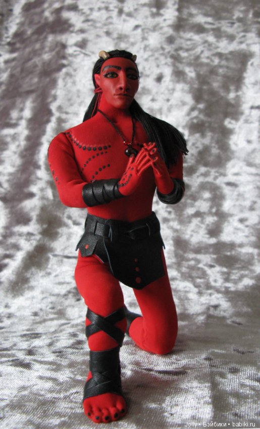 Рождественский... демон — Авторские текстильные куклы: Вальдорфские