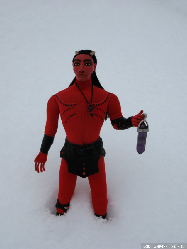 Рождественский... демон — Авторские текстильные куклы: Вальдорфские