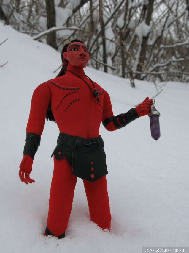 Рождественский... демон — Авторские текстильные куклы: Вальдорфские (фото 2)