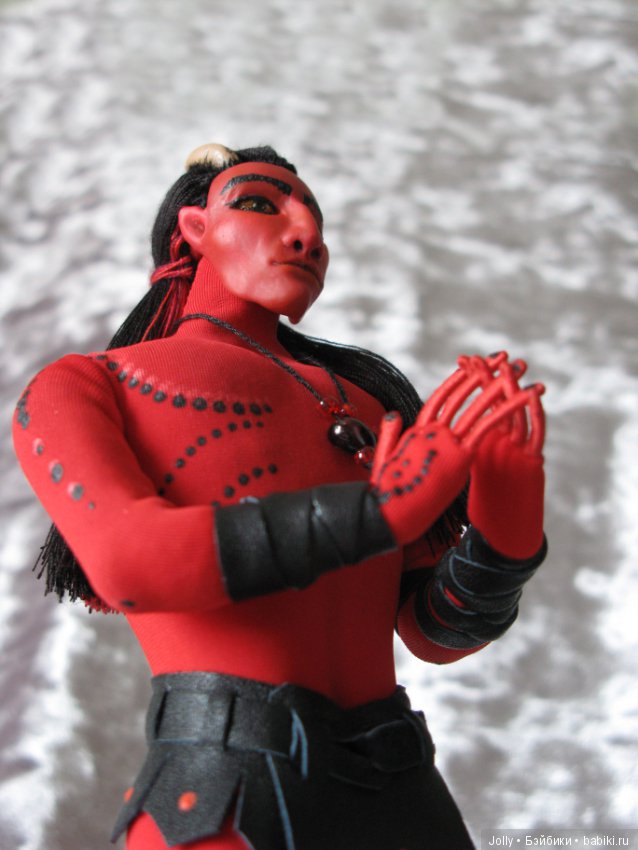 Рождественский... демон — Авторские текстильные куклы: Вальдорфские