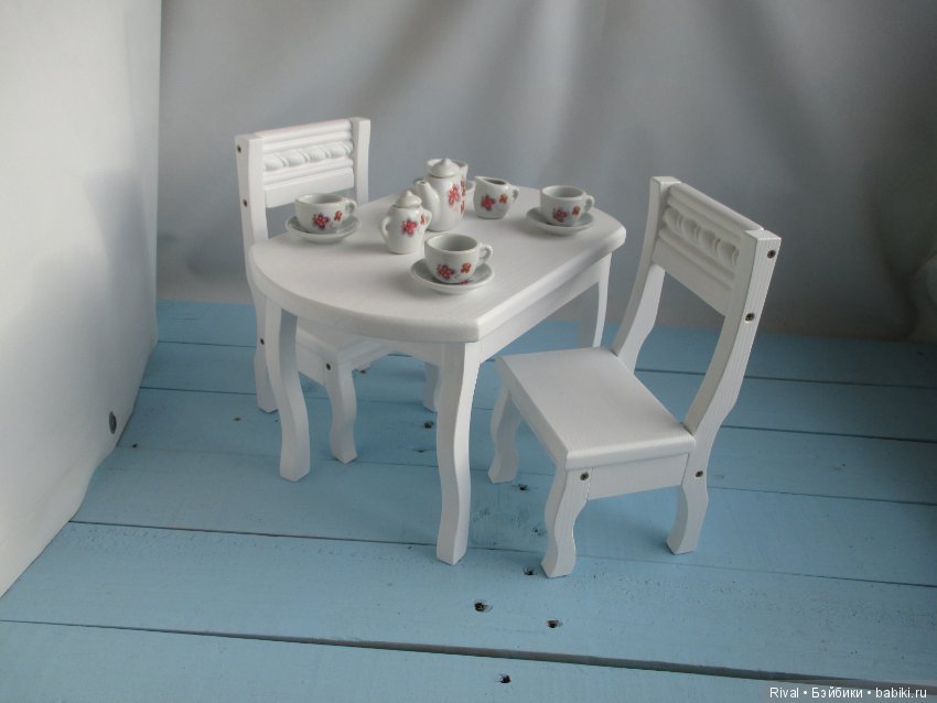 Стол со стульями — Мебель для кукол и домиков: фото (фото 2)