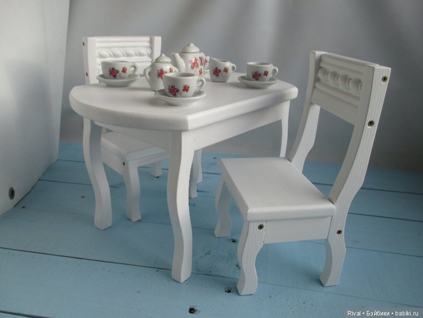 Стол со стульями — Мебель для кукол и домиков: фото (фото 3)