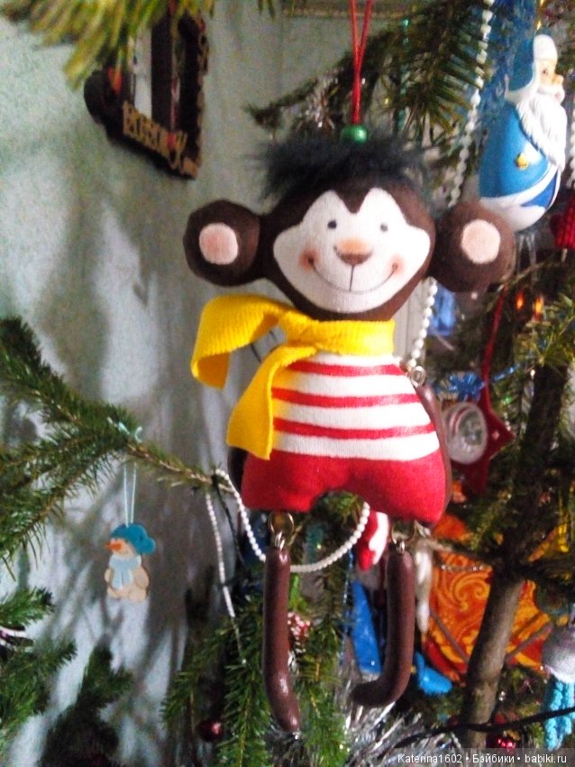 Елочные игрушки — Авторские игрушки из разных материалов: синельная проволока