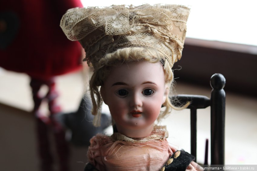 Очень работящая девушка пряха - антикварная французская кукла автоматон Roullet et Decamps (фото 10)