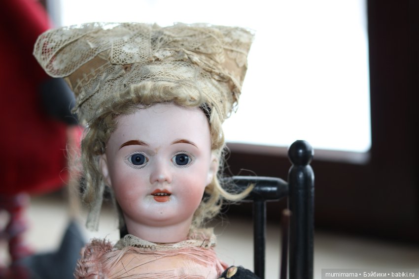 Очень работящая девушка пряха - антикварная французская кукла автоматон Roullet et Decamps