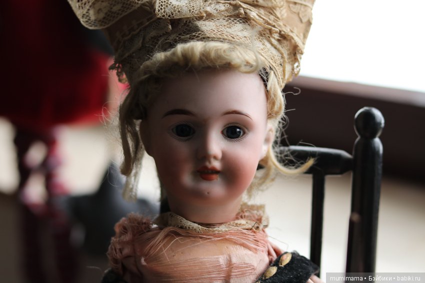 Очень работящая девушка пряха - антикварная французская кукла автоматон Roullet et Decamps