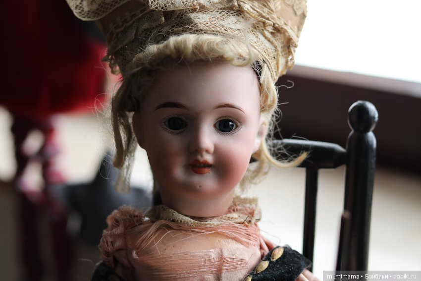 Очень работящая девушка пряха - антикварная французская кукла автоматон Roullet et Decamps