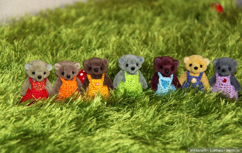 Медвежата из коллекции Радуга (фото 3)