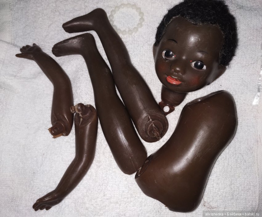 Как приклеить вату на голову кукле (фото 2)