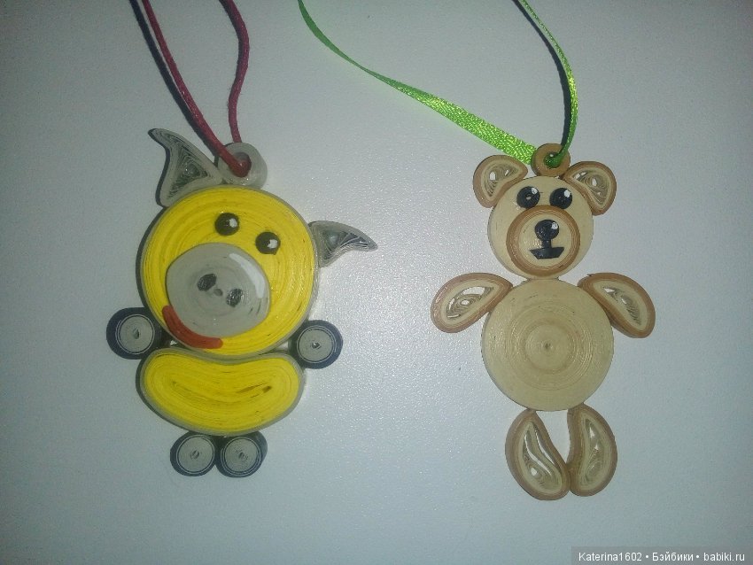 Новогодние игрушки из бумаги