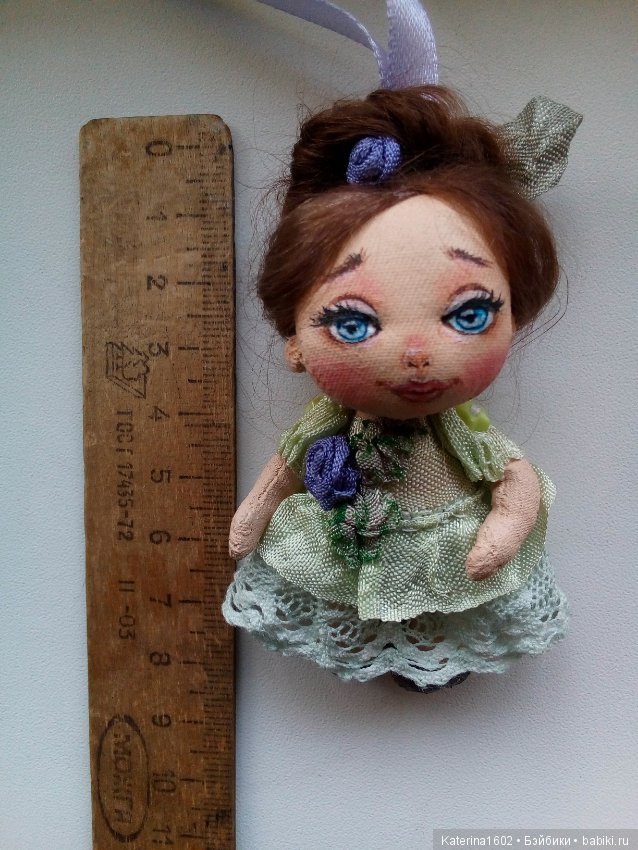 Текстильная куколка — Текстильные игрушки и примитивы: кофейные (фото 5)